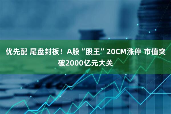 优先配 尾盘封板！A股“股王”20CM涨停 市值突破2000亿元大关